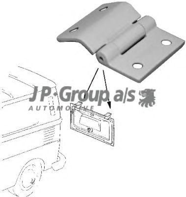 JP GROUP 8180250100 -  Шарнир, капот